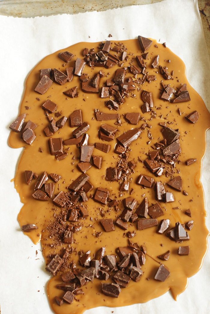 Marcona AlmondSea Salt Toffee Bake at 350°